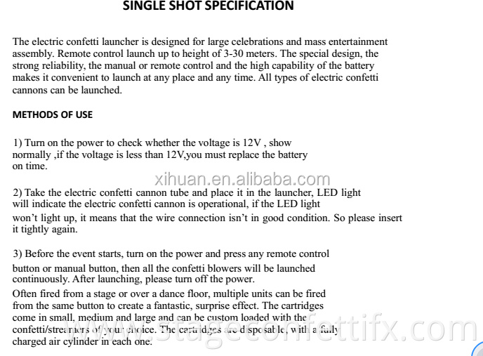 Wireless electric confetti cannon machine Electric Confetti shooter machine